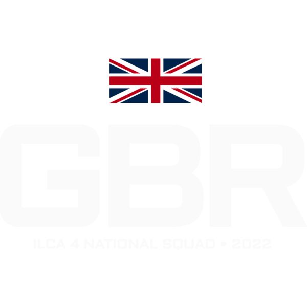GBR ILCA 4 NATIONAL SQUAD WHITE BACK DTF Thumbnail